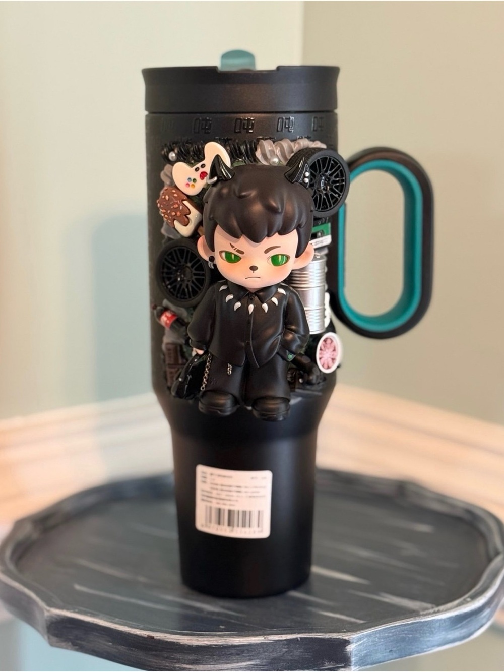 Custom 40 oz Bottle Joy Tumbler Boy Rayan Natural Born Player - NIGHT MONOLOGUE